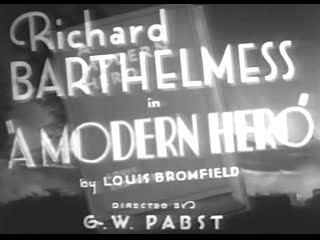 modern hero / a modern hero (1934)
